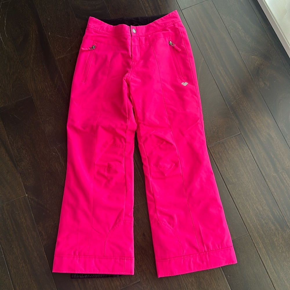 Girls Obermeyer hot pink Ski pants size M 10-12 Excellent condition